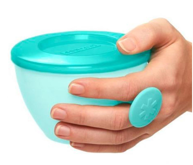 Skip Hop Zestaw misek Easy-Grab Grey/Soft Teal - 1256011 - zdjęcie 5